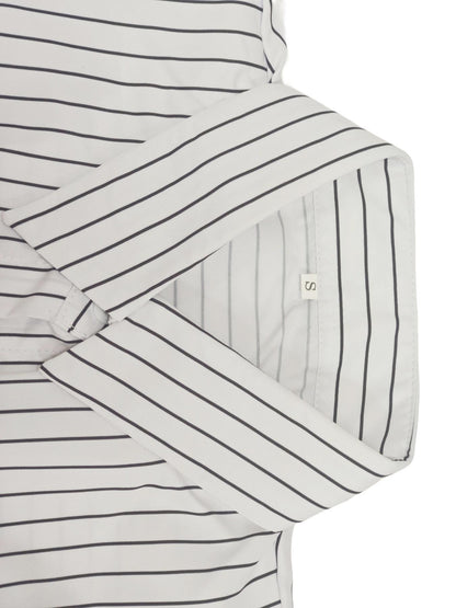 Cross-border loose and lazy vertical stripe loose shirt for women, mid-length long-sleeve shirt for spring and summer