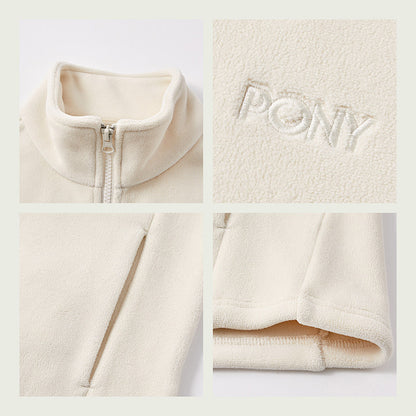 Boni PONY1972 Women's Autumn Jacket Off-White Casual Light Outdoor Lightweight Top 243W2KJ31BK