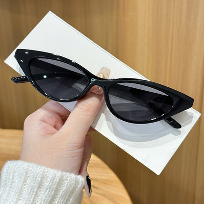 Slim Cat-Eye Sunglasses for Men, 2025 New Fashion European and American Sunglasses, Internet Celebrity Slimming Sunglasses for Women, High-End Feel