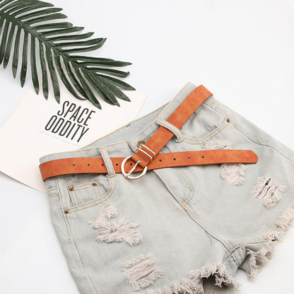 Fashion boutique sheep pattern women's pin buckle belt casual versatile jeans trouser belt belt women's spot wholesale