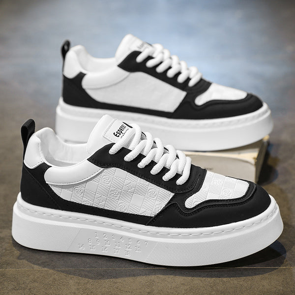 2026 Spring New Trendy Brand Versatile Niche Original Printed Skate Shoes Youth Sports Height-Increasing McQueen White Sneakers