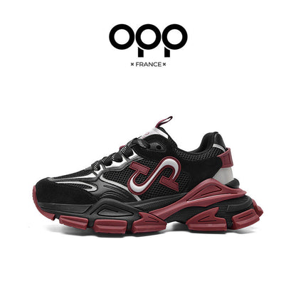 OPP men's shoes spring black warrior fried street ruffian handsome retro trend platform dad shoes outdoor casual sneakers men