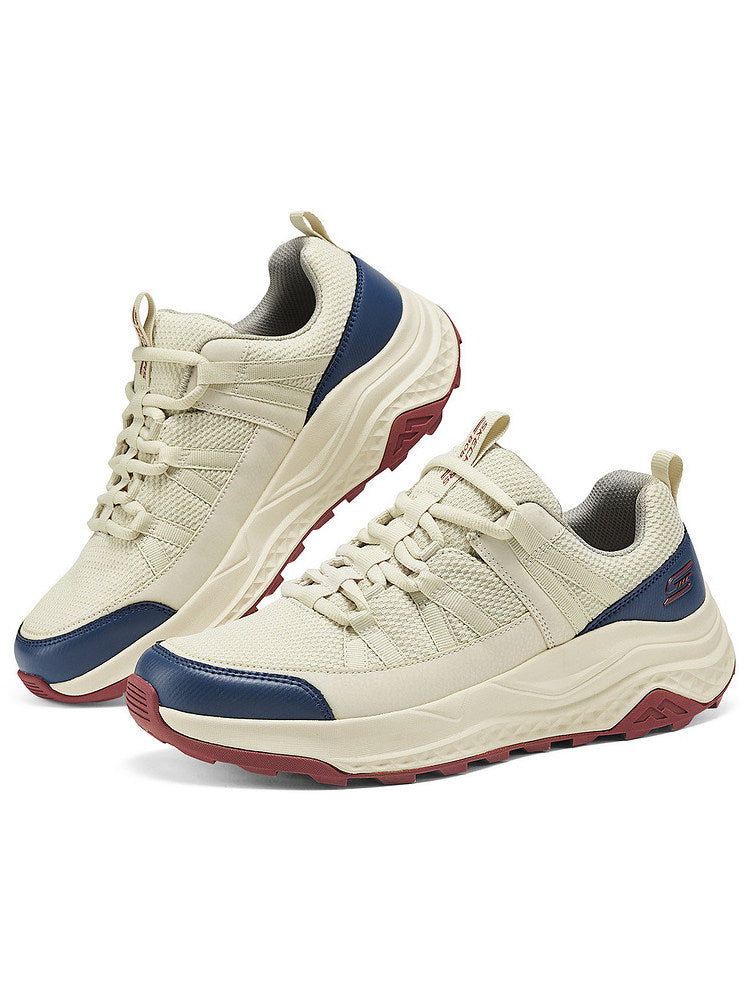 Skechers summer men's shoes, platform abrasion outdoor shoes, hiking shoes, comfortable, lightweight, athleisure shoes 118123 NAT