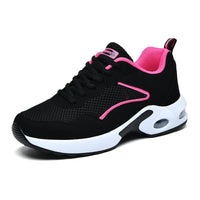 Casual women's shoes - black pink