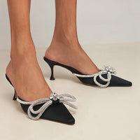 Sardine black slippers 8.5cm