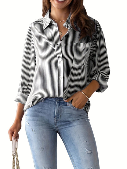 amazon foreign trade european and american women's clothing wishaliexpress ebay top loose casual long-sleeved shirt women