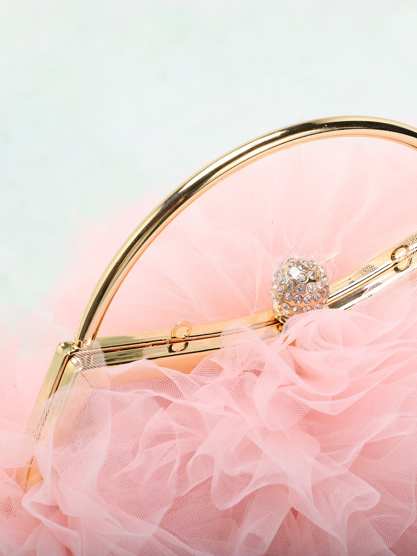 Mesh lace plissado clip bag jantar tote bag versão coreana doce vento flor clump apertado romântico casamento saco de noiva