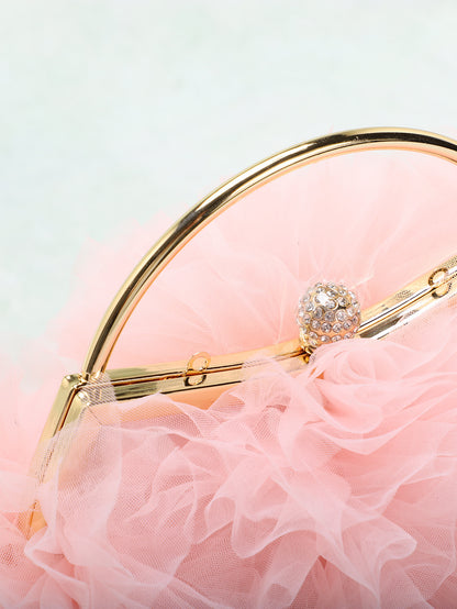 Mesh lace plissado clip bag jantar tote bag versão coreana doce vento flor clump apertado romântico casamento saco de noiva