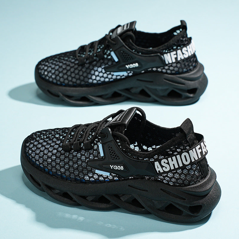 2026 Summer New Men's Breathable Hollow Sports Shoes, Men's Vacation Beach Shoes, Lightweight Casual Versatile Men's Shoes