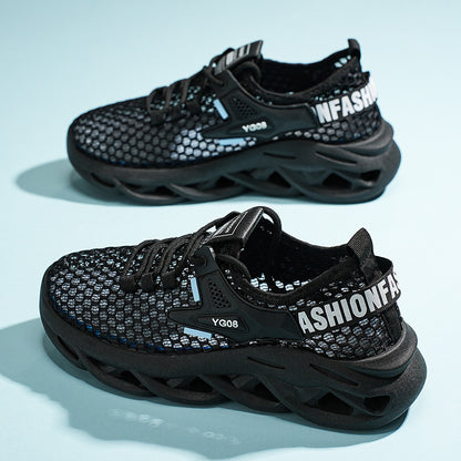 2026 Summer New Men's Breathable Hollow Sports Shoes, Men's Vacation Beach Shoes, Lightweight Casual Versatile Men's Shoes