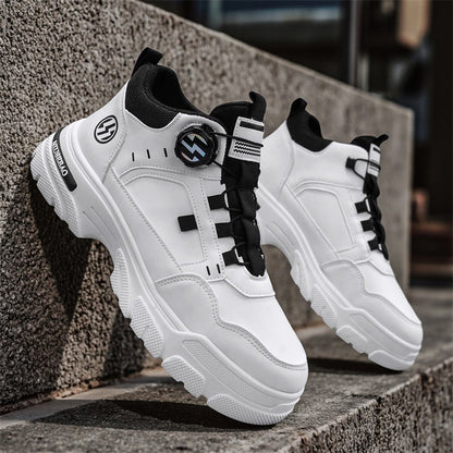 2026 Spring Mid-Top Men's Shoes, Trendy Versatile Men's Boots, Outdoor Men's Shoes, One-Foot Fashion Shoes, Youth Casual Shoes