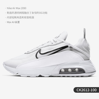 Nike Official Genuine AIR MAX 2090 New Air Cushion Shock-Absorbing Sneakers for Men and Women CK2612