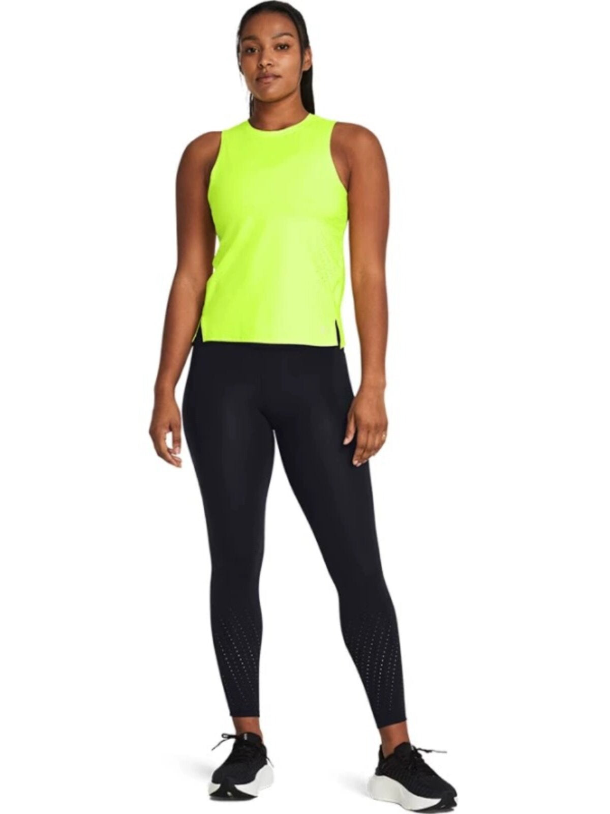Under Armour UA Women's Pants Spring New Fly Fast Running Fitness Sports Tight Cropped Pants 1383367-001