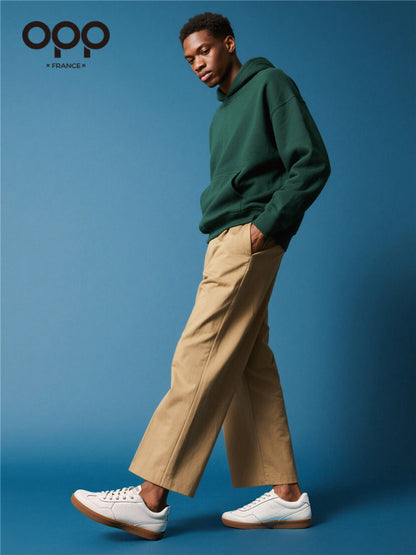 OPP men's shoes spring 2026 new low-top retro trend leather men's outdoor leisure sports light luxury board shoes