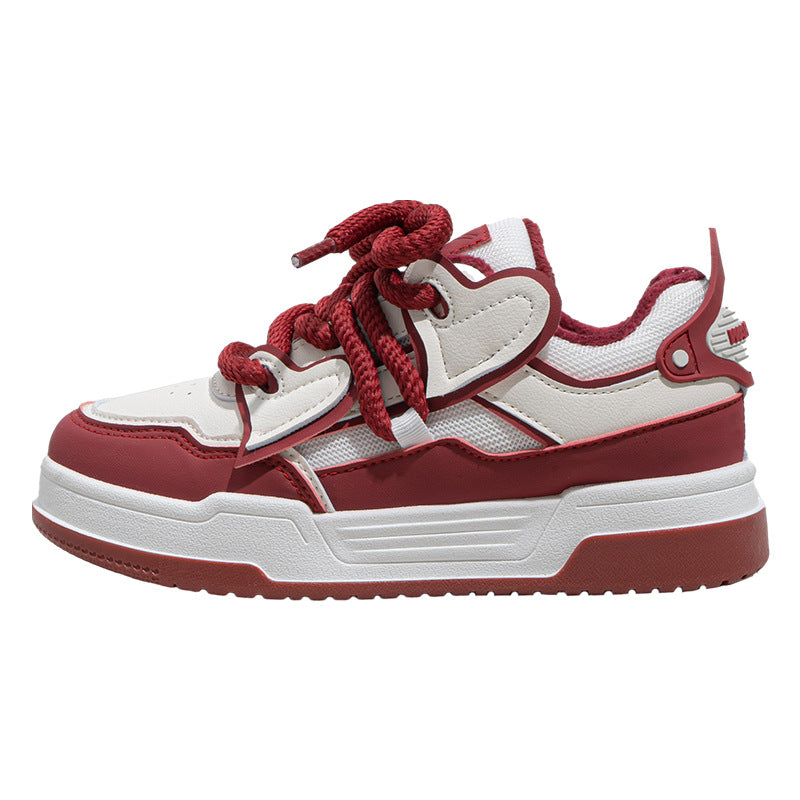 Pull-back solid color platform soles look tall and slim, women's board shoes are simple and versatile, one-foot pedals, casual shoes, pick up leaky clearance shoes