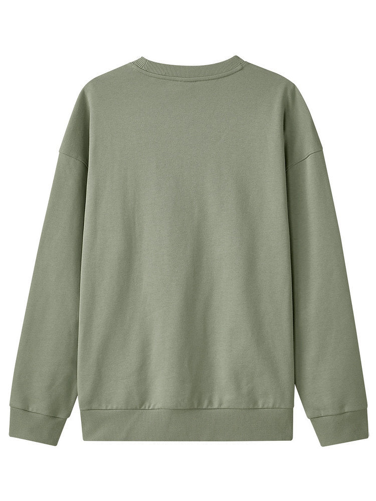 Skechers Unisex Knitted Pullover Sweatshirt Loose and Comfortable Long Sleeve Base Jacket L324U059 04AU