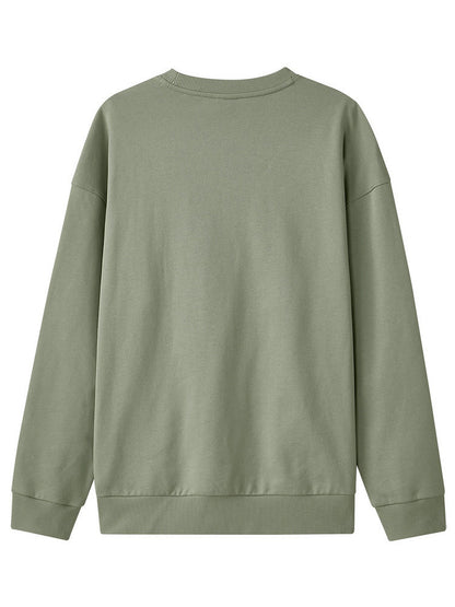 Skechers Unisex Knitted Pullover Sweatshirt Loose and Comfortable Long Sleeve Base Jacket L324U059 04AU