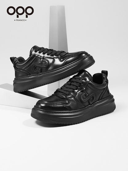 OPP men's shoes spring light luxury versatile leather white shoes outdoor leisure sports popular classic light board shoes