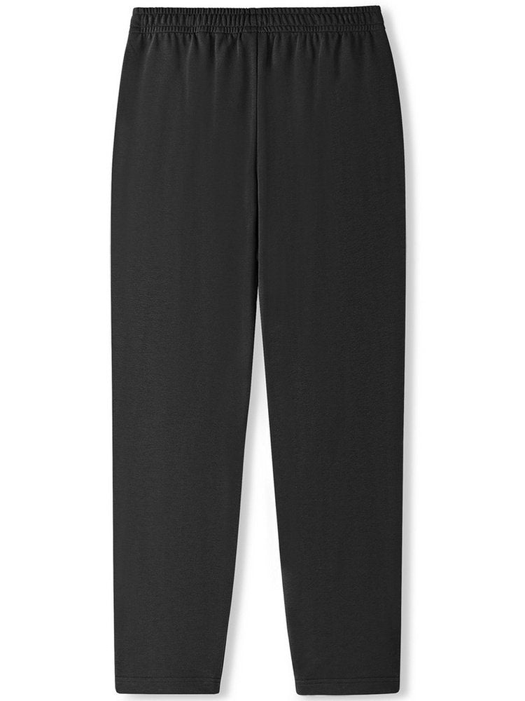 Calças de fato de treino unissexo Skechers inverno 2025, calças de malha, leggings casuais, calças direitas L425M071