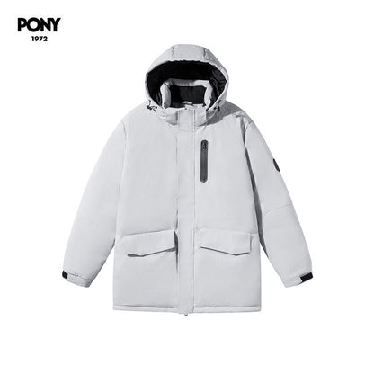 PONY1972 autumn and winter new sports down jacket men's warm urban casual top 244M2OF04