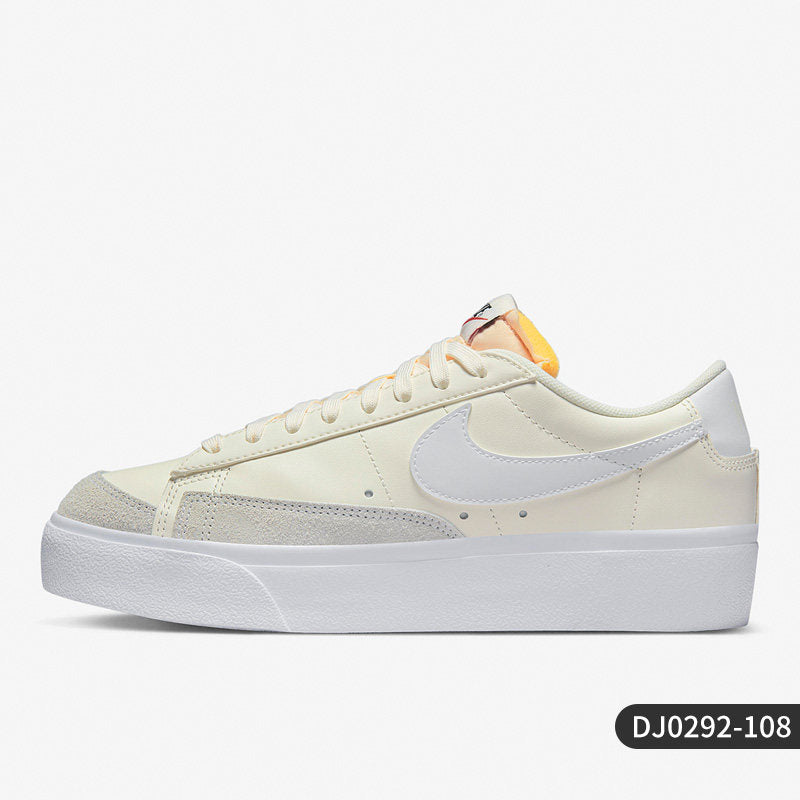 Nike official genuine BLAZER LOW PLATFORM women's sports shoes DJ0292-108