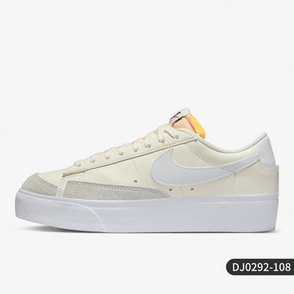 Nike official genuine BLAZER LOW PLATFORM women's sports shoes DJ0292-108