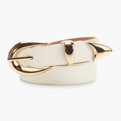 New Korean high-end women's belt versatile jeans student belt gold alloy three-piece belt women