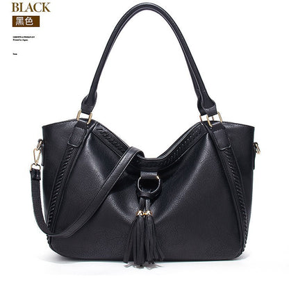 Foreign trade bag women's bag 2024 new European and American vintage fringed tote bag shoulder bag bucket bag manufacturer wholesale