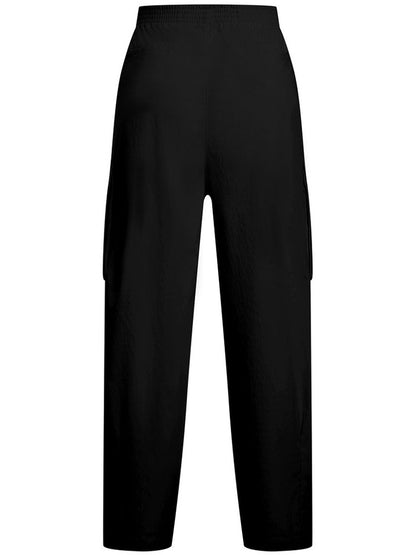 UA Under Armour Fall/Winter New Freedom Series Women's Woven Straight Casual Black Pants 6007025-001