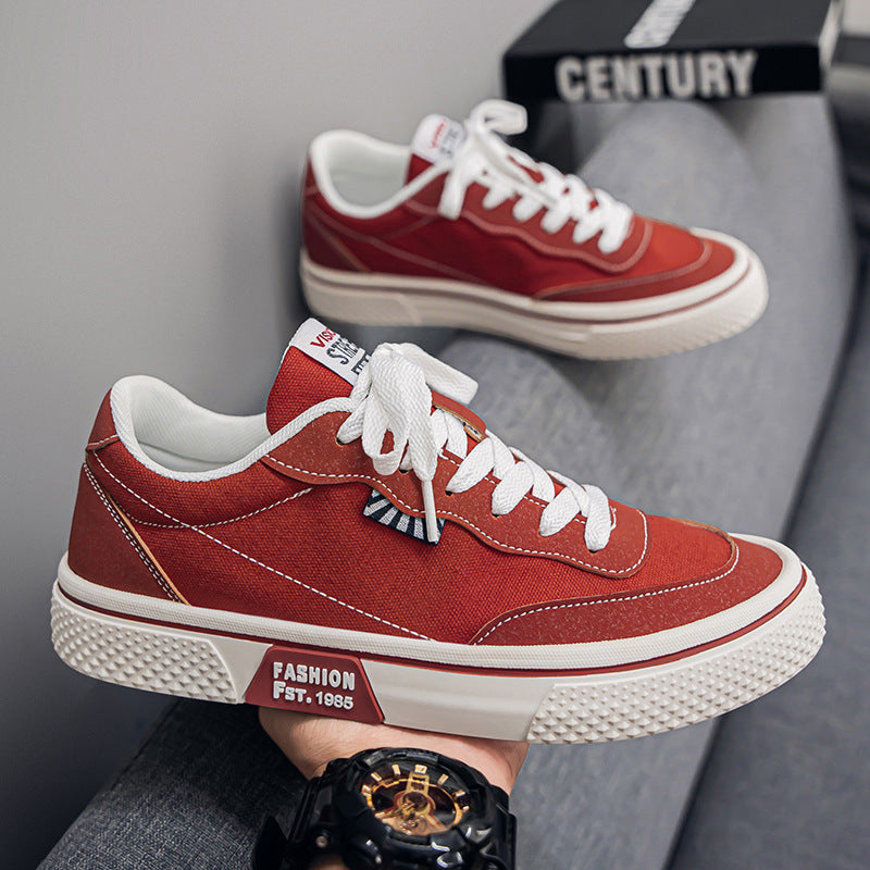 New men's canvas shoes, 2026 spring new casual versatile canvas shoes, breathable trendy fashionable youth shoes