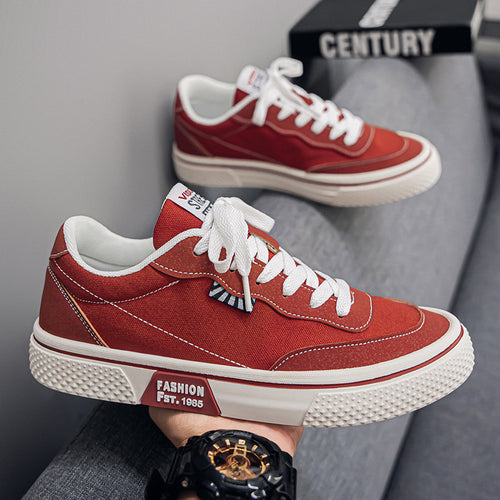 New men's canvas shoes, 2026 spring new casual versatile canvas shoes, breathable trendy fashionable youth shoes