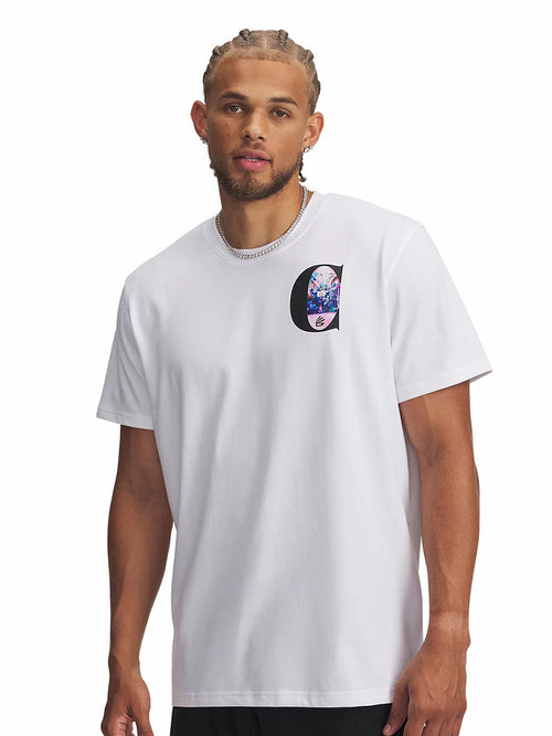 UA Under Armour Fall Winter Men's Curry CURRY Brand Asian Travel Series Short Sleeve T-Shirt 6012971-100