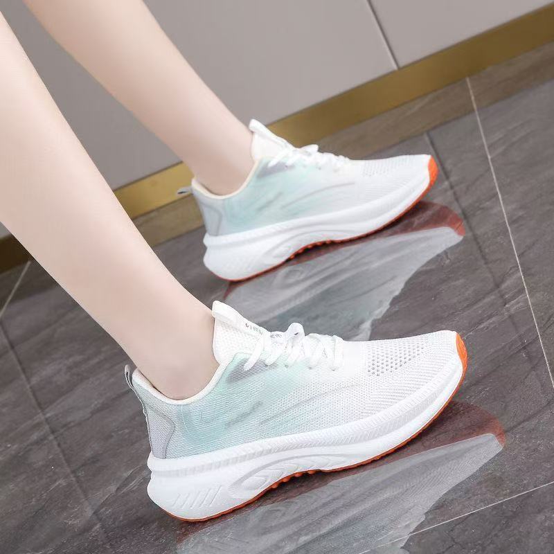 Sneakers Women's Summer Breathable, Non-slip Wear-resistant Casual Running Shoes Women's 2025 New Shock-Absorbing Running Shoes Cross-border Wholesale