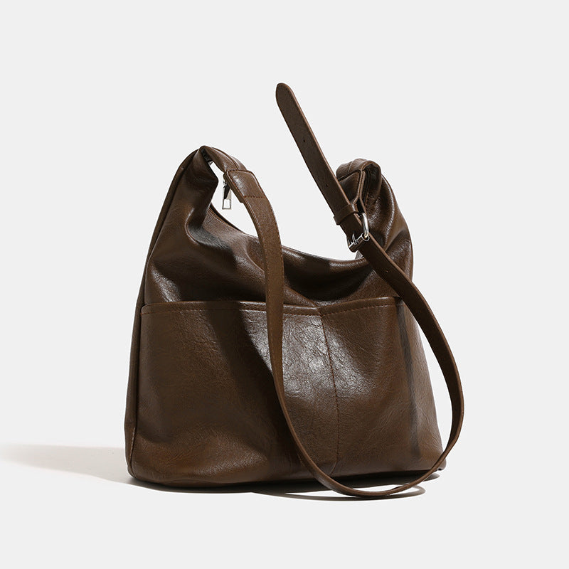 Cross-border bag women's bag 2024 new trend underarm bag soft leather large capacity tote bag shoulder bag factory direct sales