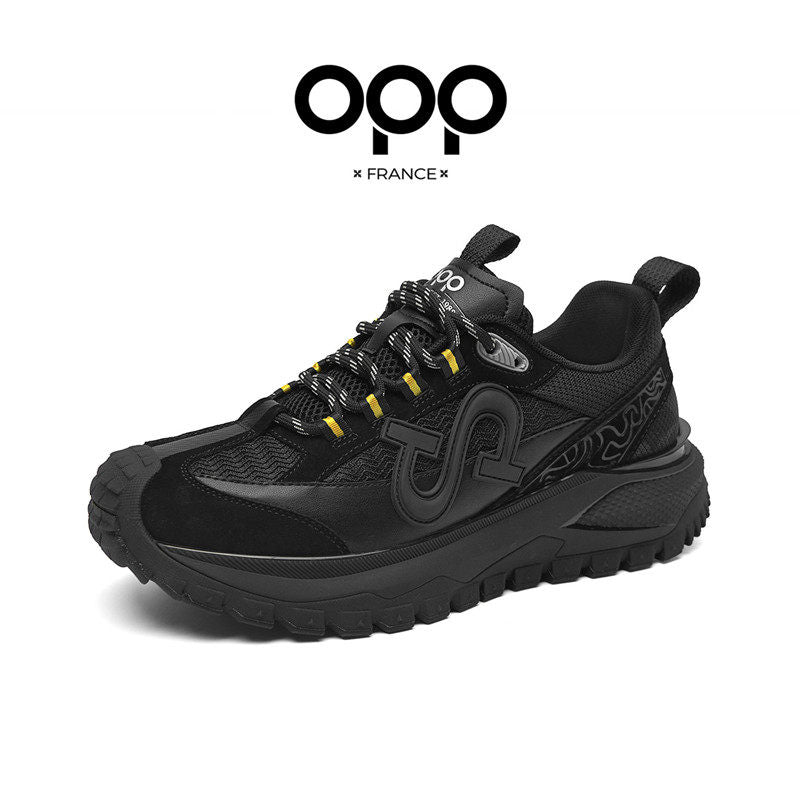 OPP men's shoes 2026 spring niche light luxury sports and leisure shoes, high-end trendy brand outdoor tourism hiking dad shoes