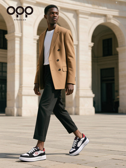 OPP Spring New 2026 Athleisure Men's Board Shoes Fashion Color-Blocking Versatile Platform Shoes Height-Increasing Men's Shoes