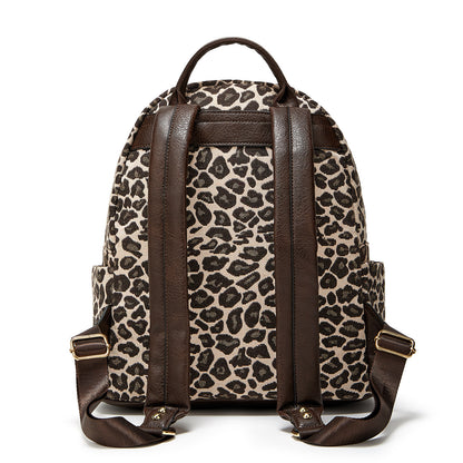 Mochila de senhora Crossborder, modelo 2024, estampado moderno em bombazine, multifuncional e casual.