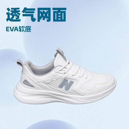 2025 Spring New Men's and Women's Versatile Trendy Shoes Breathable Mesh Lightweight Running Sports Shoes Cross-border Wholesale