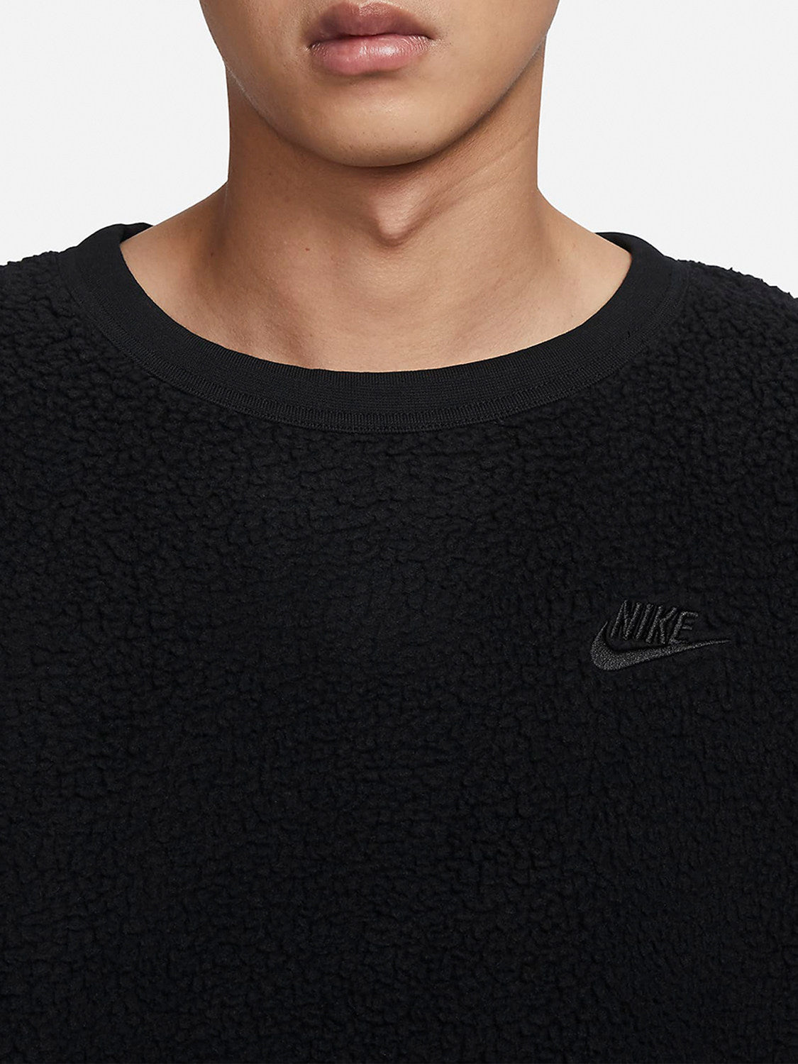 Nike official genuine new men's crew neck zipper pocket sweatshirt pullover FB8379-010