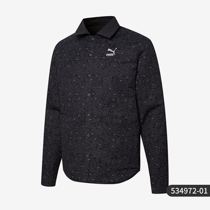Puma official genuine new lapel reversible men's sportswear shirt jacket 534972-12