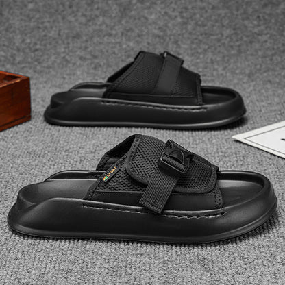 2026 Summer New Men's Baidu Sandals Classic Color Edition Men's Shoes, Youth Daily Casual Home Men's Slippers