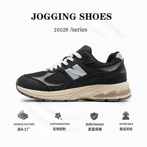 Primavera e outono New Balance Cool Run Classic 2002R Ténis Casuais Casal Versátil Malha Respirável Ténis Casuais