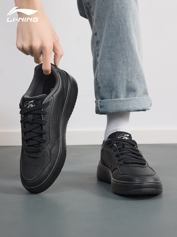 Li Ning sneakers, casual shoes, men's shoes, 2026 new Suisui men's classic lightweight soft-soled black low-top sneakers