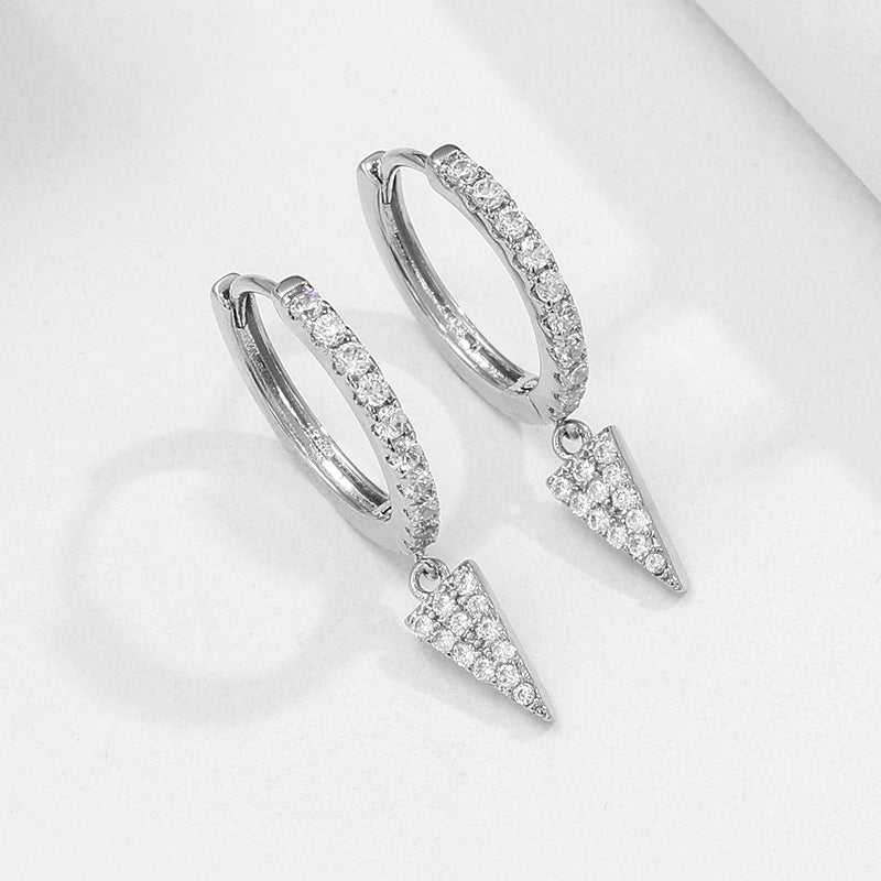 RAKOL designer creative small round hoop earrings for women, European and American fashionable simple geometric earrings, in stock wholesale