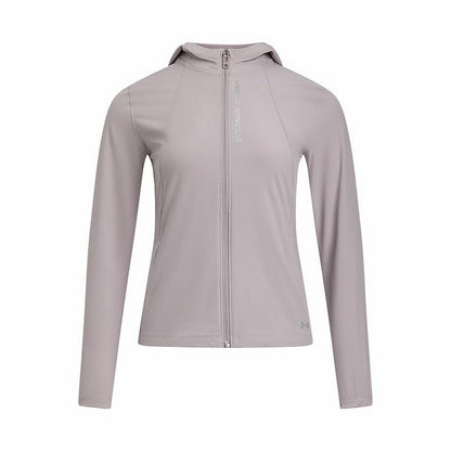 UA Under Armour Spring/Summer Women's Out The Storm Running Fitness Hooded Woven Jacket 1377043-009