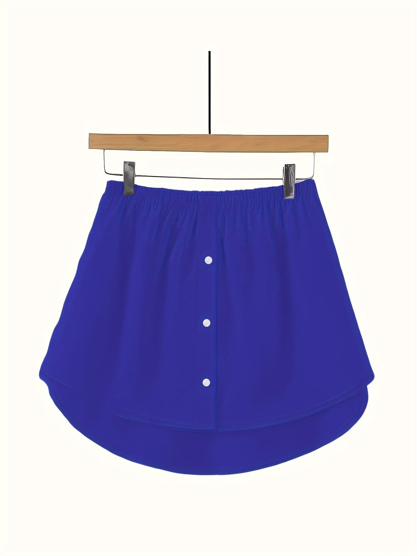 Popular cross-border versatile new shirt, faux-hem sweatshirt, paired with women's inner layer, Korean A-line skirt to cover the butt