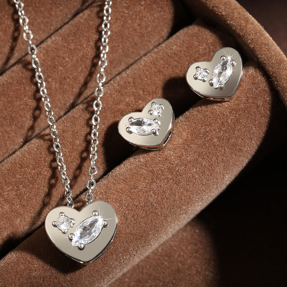 New round 14K necklace copper gold-plated zirconium o-word chain round pendant fashionable and delicate classic style jewelry women