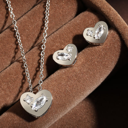 New round 14K necklace copper gold-plated zirconium o-word chain round pendant fashionable and delicate classic style jewelry women