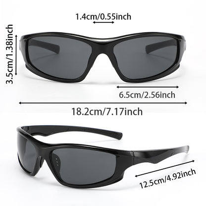 New personalized sports glasses 2025 cross-border punk style sunglasses fashion trend Y2K millennial spicy girl sunglasses