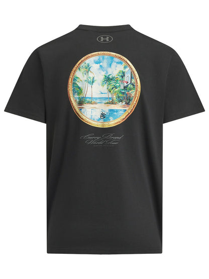 Under Armour UA Curry brand Asian line men's loose basketball sports short sleeve T-shirt 6012970-001